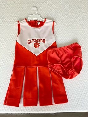 Clemson Tigers Collegiate Cheerleader Matching Set, Sz 10